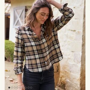 Frank & Eileen Plaid Button-Down Shirt - Brown and Black